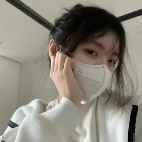 女生头像  #背景  #口罩