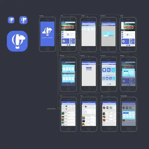 气球旅行手机app交互设计|ui|app界面|何rachel - 原创作品 - 站酷