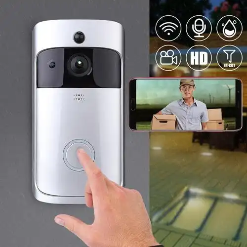 m3智能家居无线wifi可视门铃手机远程对讲视频监控报警海思hi方案