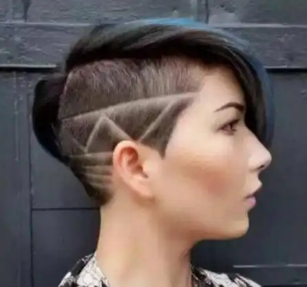 女式短发雕刻发型图片 个性女生雕刻短发效果图