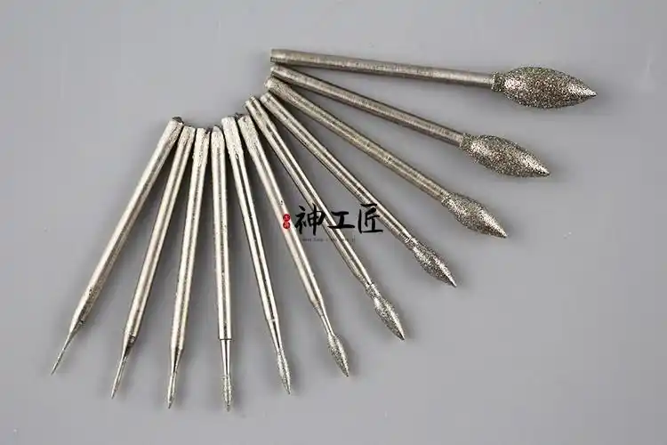 翡翠橄榄工具玉雕枣针钻头玉石打磨雕刻石材其他钻