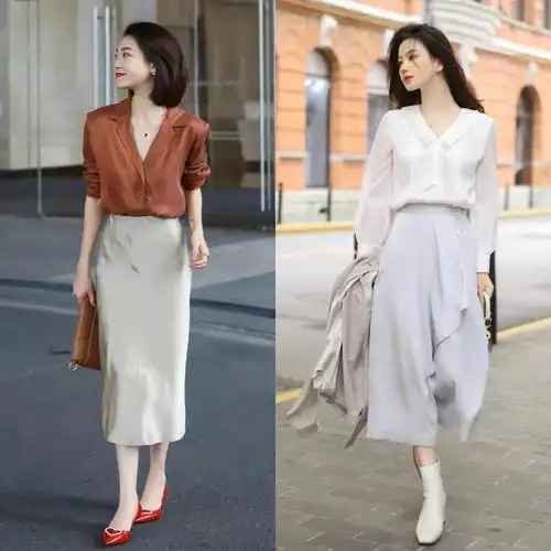 衬衫搭配什么裙子好看,衬衣搭配裙子的穿法欣赏