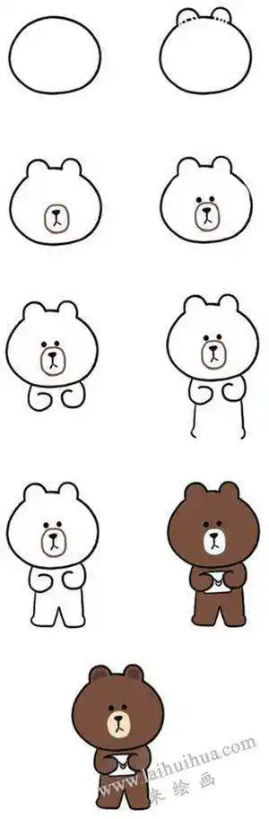 熊简笔画 熊简笔画 简单