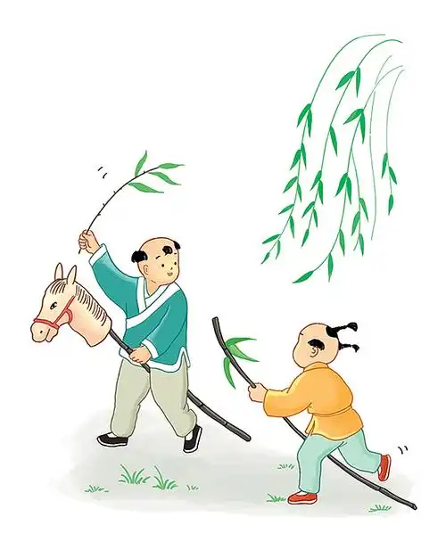 古代小孩嬉戏图