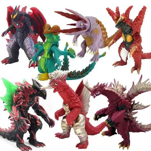 软胶魔格大蛇玛伽巴萨金刚哥斯拉雷德王幼虫怪兽持剑迪玛伽玩具