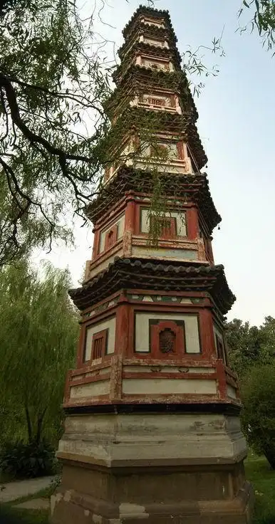 文壁巽塔在崇福镇东中山公园内,该园重要景点之一.