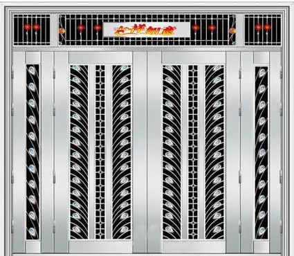 不锈钢四开门|四开不锈钢门图片