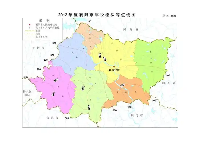 2012年襄阳市水资源公报