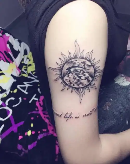 太阳纹身图片