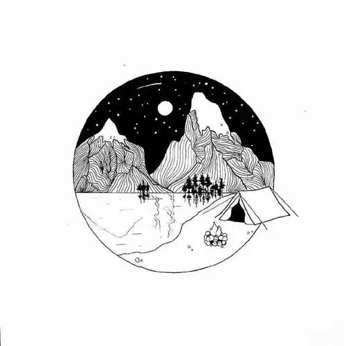 一组非常漂亮的黑白插画 喜欢就收藏起来吧_手绘绘画