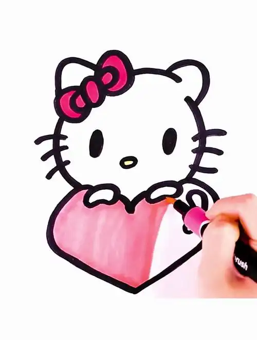 手绘:如何轻松画凯蒂猫