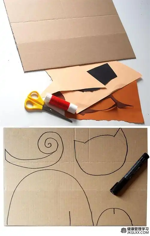 万圣节手工猫咪制作图片 万圣节纸筒小猫制作方法