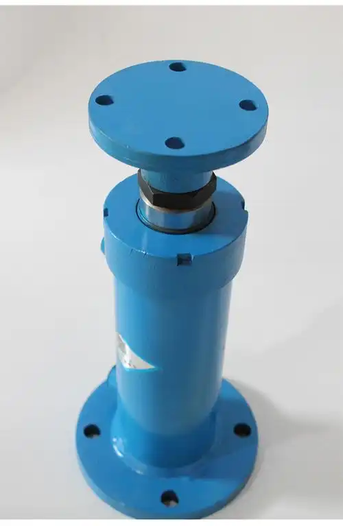 定制液压缸 双向 法兰液压油缸升降小型重型电动支腿液压泵站打包机8t