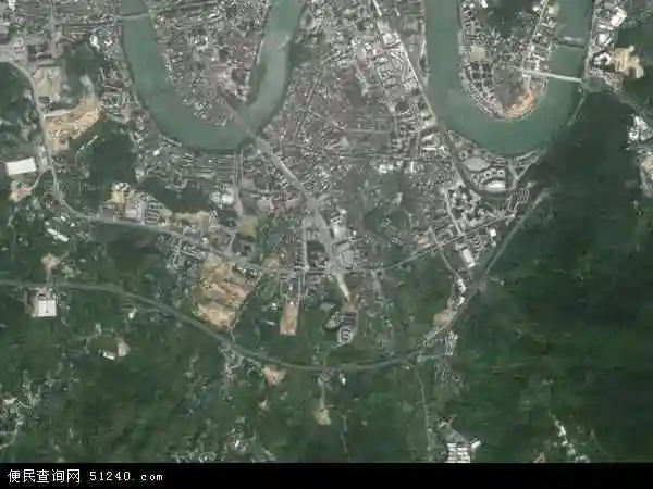 中国福建省泉州市安溪县城厢镇地图(卫星地图)