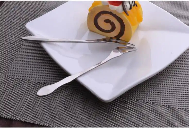 水果叉蛋糕叉创意叉子甜品叉水果签居家加厚水果叉不锈钢蛋糕叉