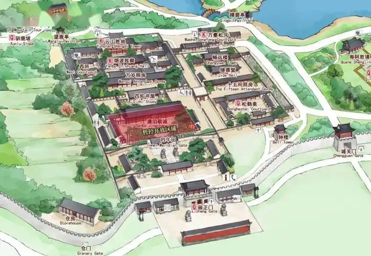 关于避暑山庄博物馆内午门至澹泊敬诚殿楠木殿区域暂停开放的通知