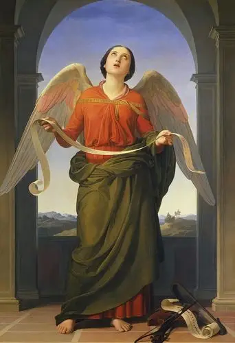 大幅天顶画 壁画 天使油画