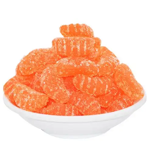 橘子瓣水果软糖qq橡皮糖果汁糖造型结婚婚庆喜糖散装500g一份包邮