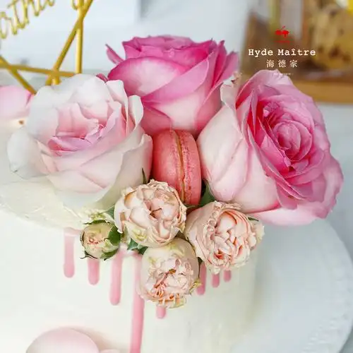 方圆芳华鲜花浪漫蛋糕生日礼物新鲜水果奶油新鲜生日蛋糕