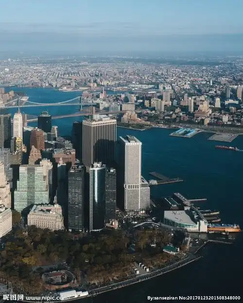 俯视美国建筑群图片