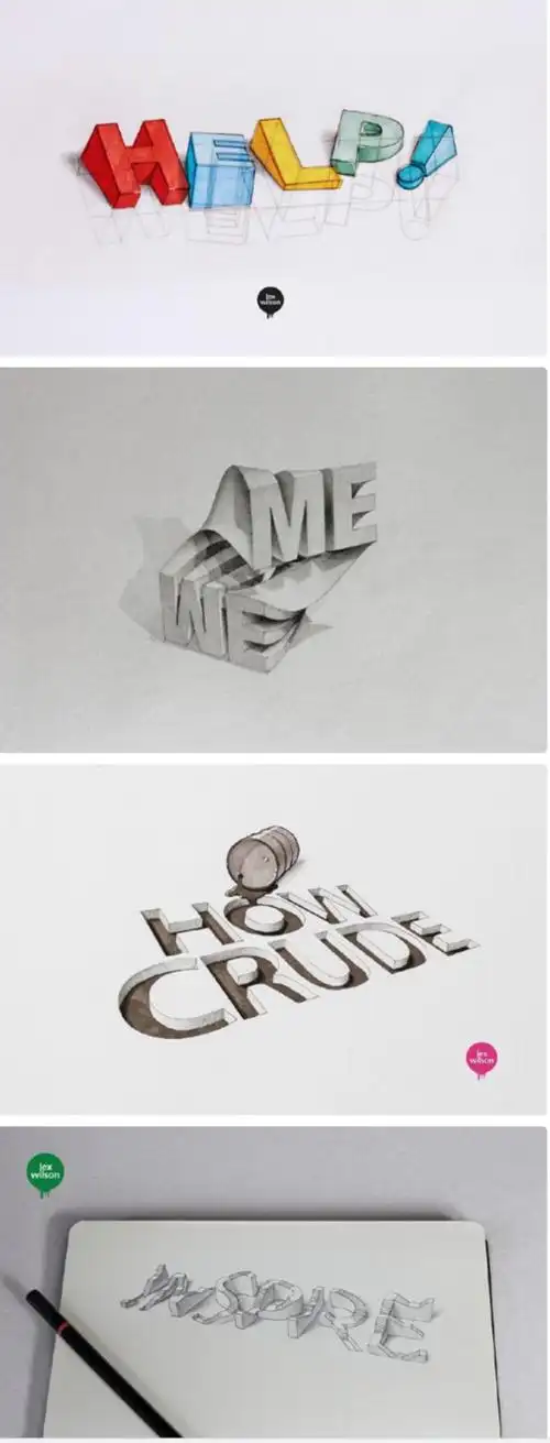 边框画 角花 素材 简笔画 手账 hand drawn 艺术字 手绘 3d素描 立体