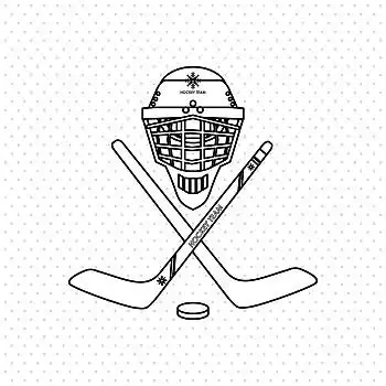 冰球,运动,设计,矢量,插画,冬季运动,概念,象征