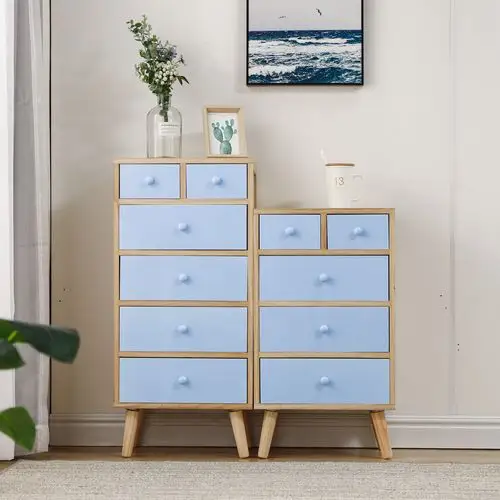 经济型_卧室斗柜北欧小柜子储物柜多功能经济型收纳柜地中海实木边柜