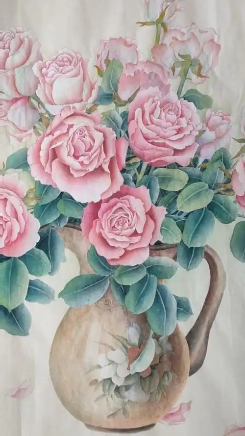 新作工笔玫瑰959595不朽的爱情之花送给你!