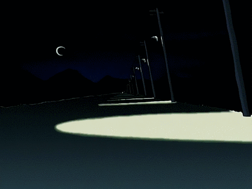 路灯 月亮 路过 风景