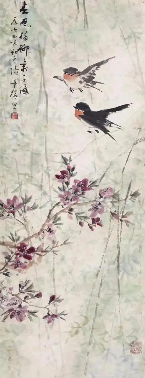 中国画|春天来了,燕儿飞了!苏州老画家的燕子图