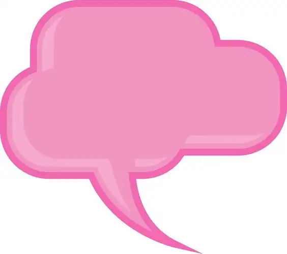 粉红色的聊天泡泡矢量