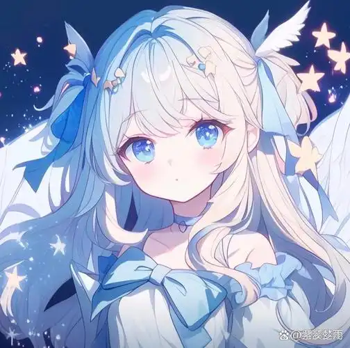 可爱的蓝色系头像.