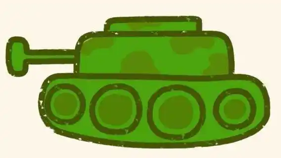 坦克简笔画