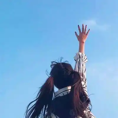 女生小清新背影头像 可爱风漂亮的女生头像