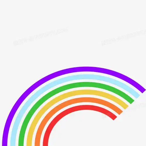 本作品全称为《卡通鲜艳彩虹跑道装饰元素》,使用adobe illustrator