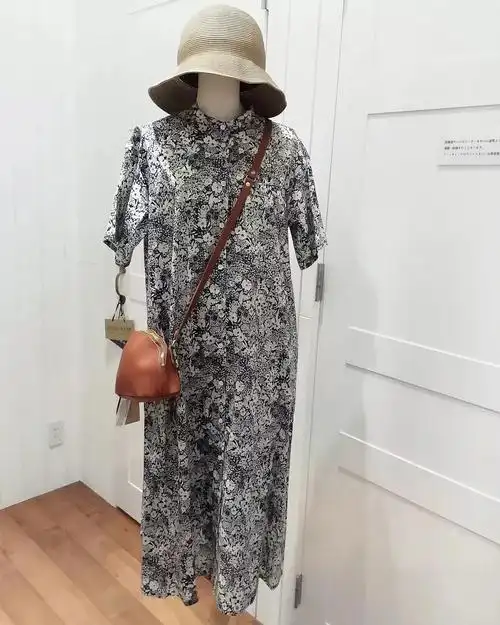 日本制liberty花纹连衣裙女装