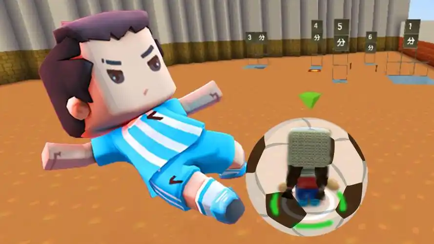 迷你世界生存 臭脚遥清水,踢足球还真有两下子