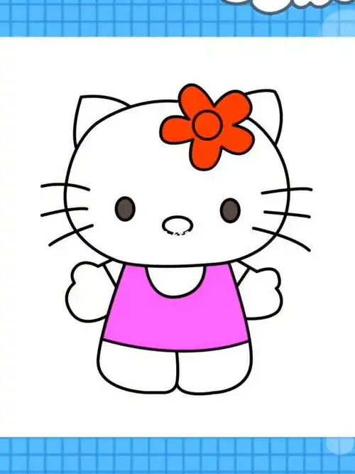 凯蒂猫这样画太简单了