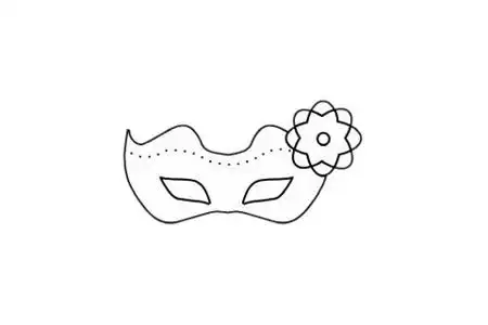 面具简笔画简单画法步骤教程及图片大全