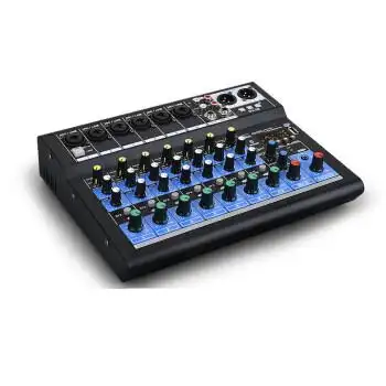 6路调音台带功放数字大功率舞台演出婚庆混响均衡效果一体机吉罗dx08