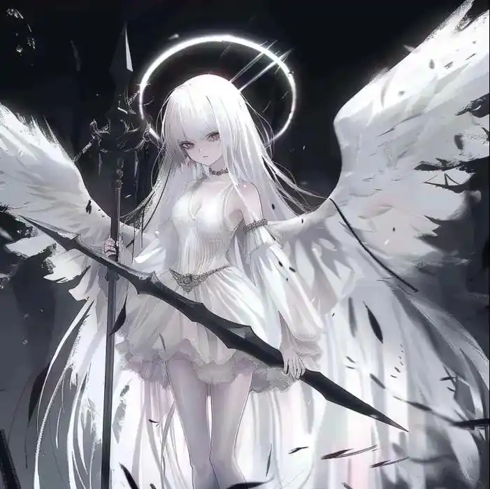 堕落天使|头像.坠入凡间的天使,紧握手中的那最后一把利剑 # - 抖音