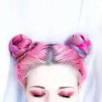 呆萌双丸子头女生头像