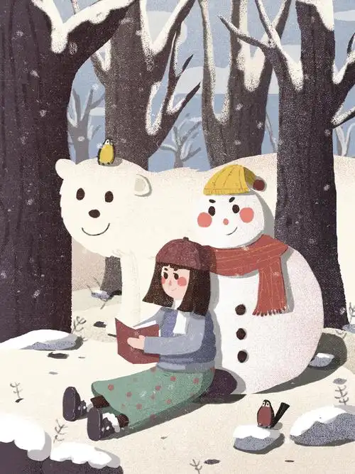 雪景插画