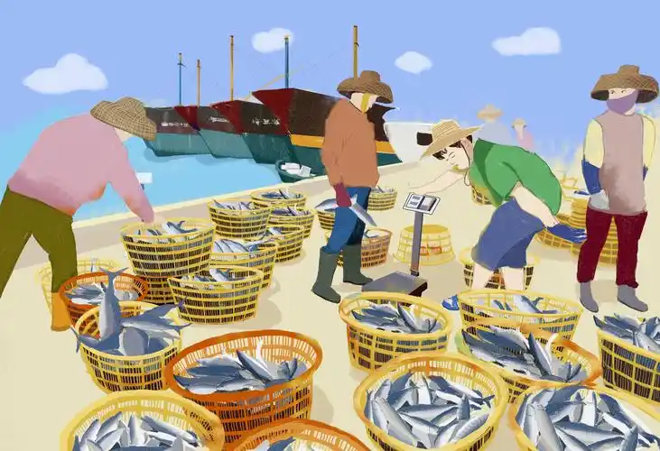 海南码头|插画|插画习作|粉谷子 - 原创作品 - 站酷 (zcool)