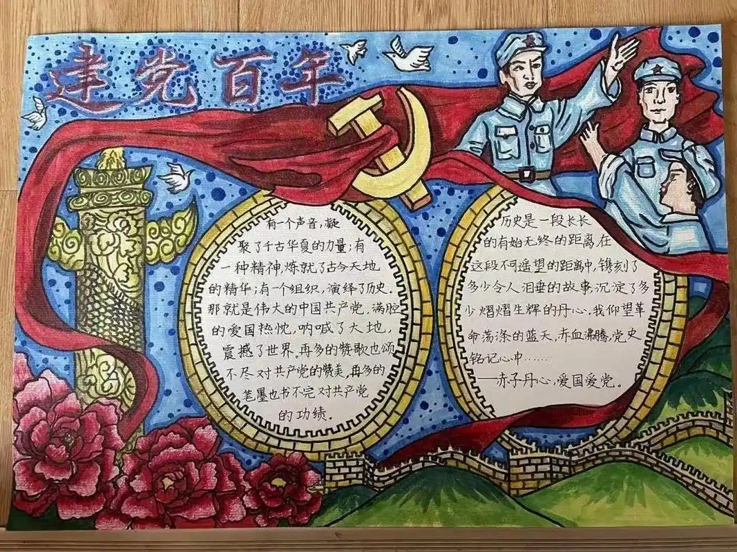 学党史手抄报 建党100周年手抄报