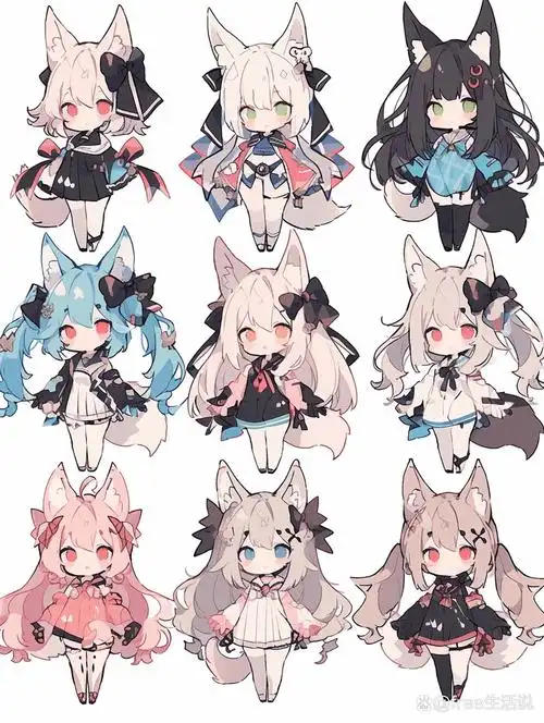 ai角色设计 | 一波狐狸拟人