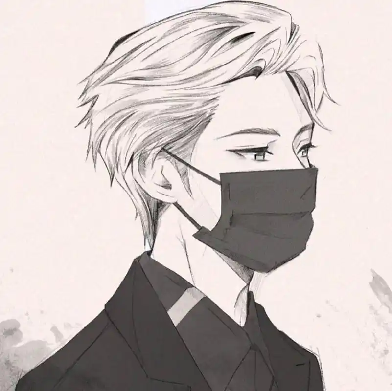 口罩帅气漫画男79