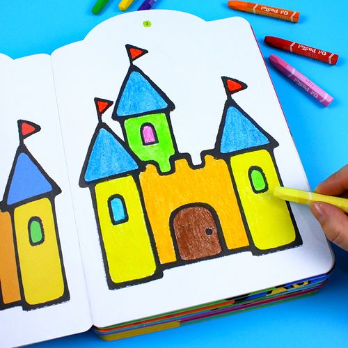 3-4-5-6-7-8岁儿童简笔画绘画本填图书大全入门简单美术涂颜色的画书