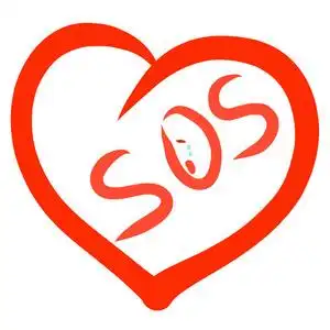 求救标志心中一脸哭泣,发出求救信号照片