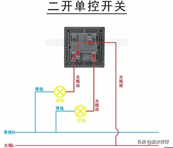 两根硬铜线并线接插座家庭新房装修开关插座如何接线自己安装不用愁